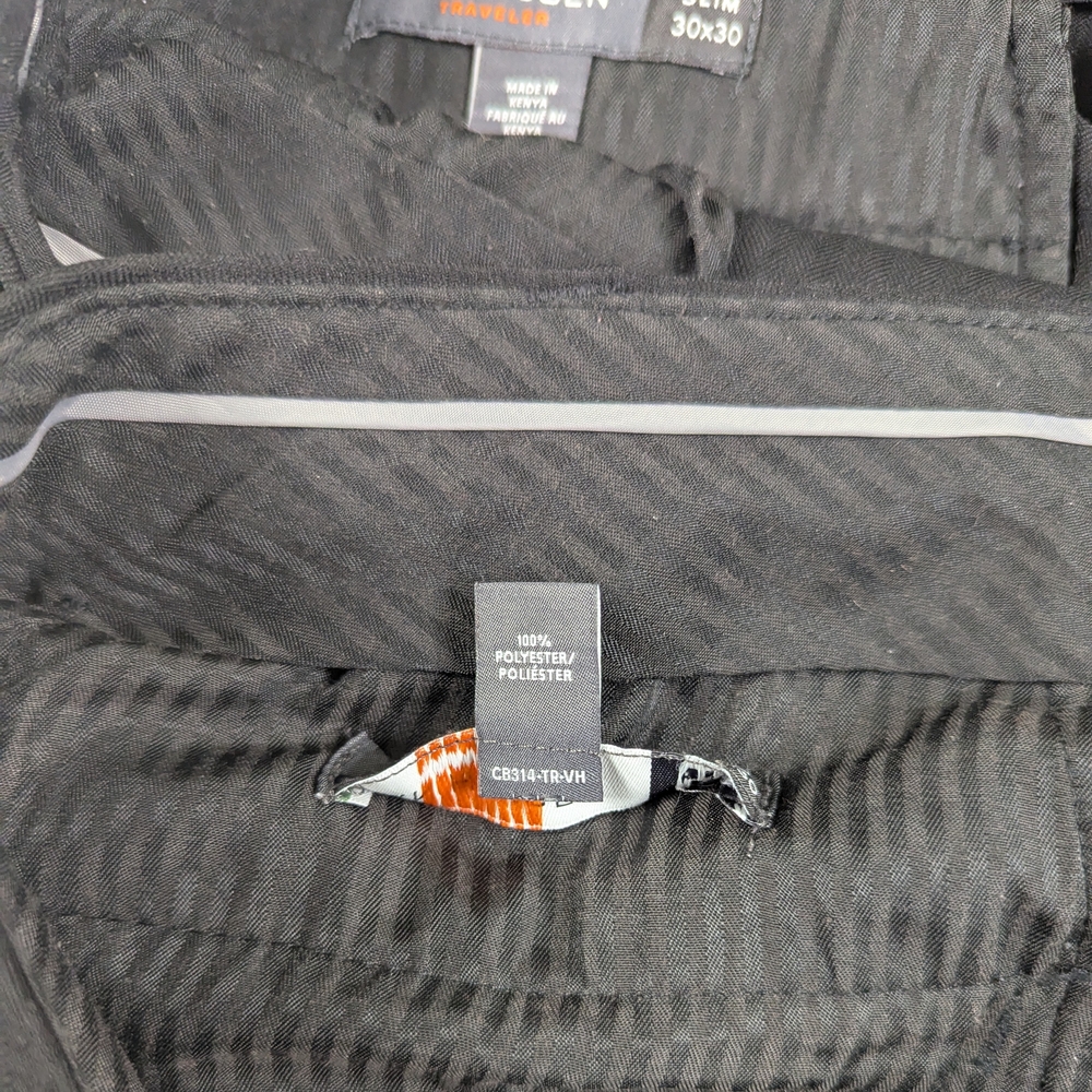Van Heusen Black Dress Pants Men's 30x30 Slim (lot 2)‎ - Picture 11 of 14